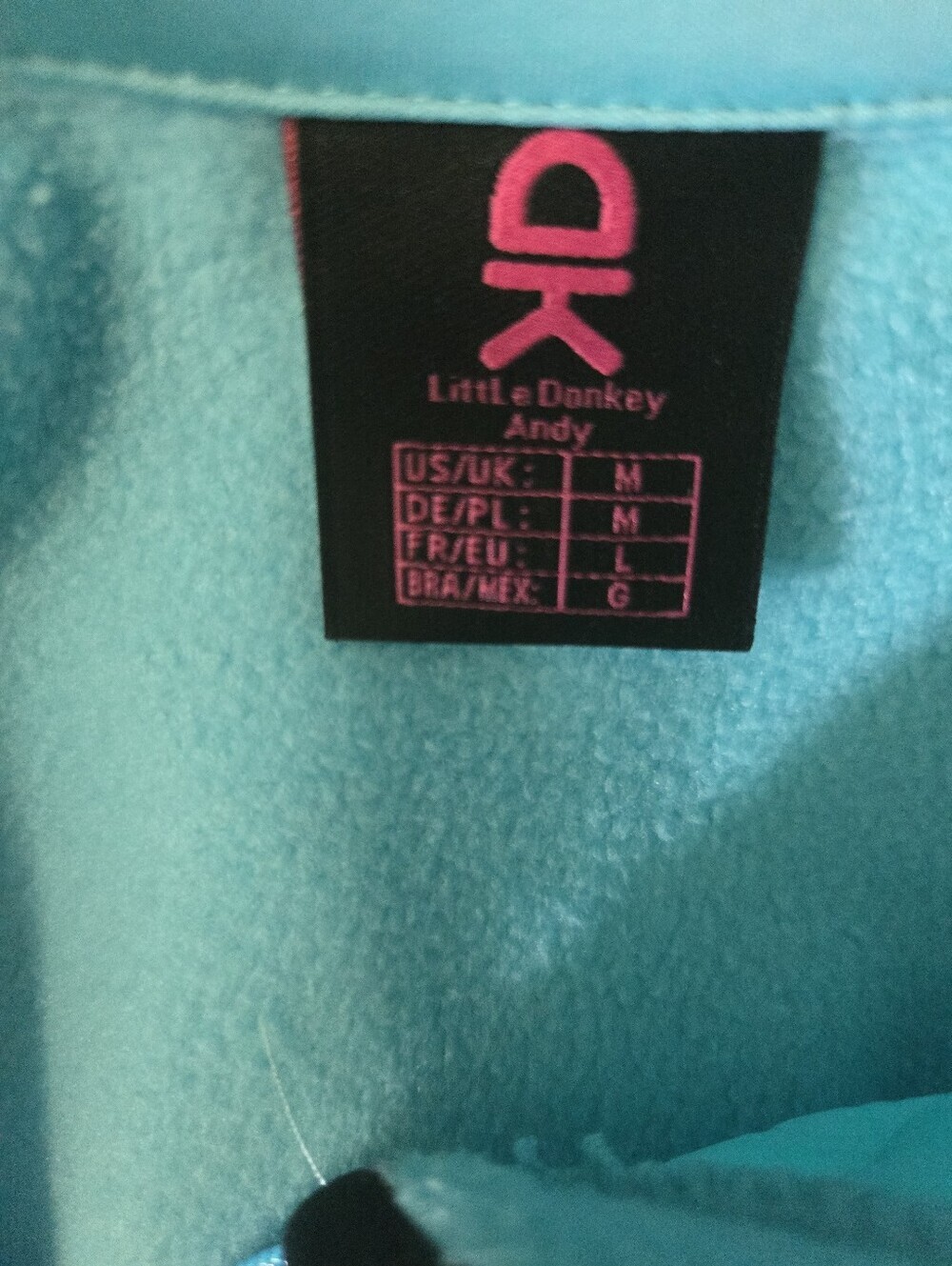 Ladies Light Aqua Quilted Hybrid Jacket -( MEDIUM) - Picture 3 of 4